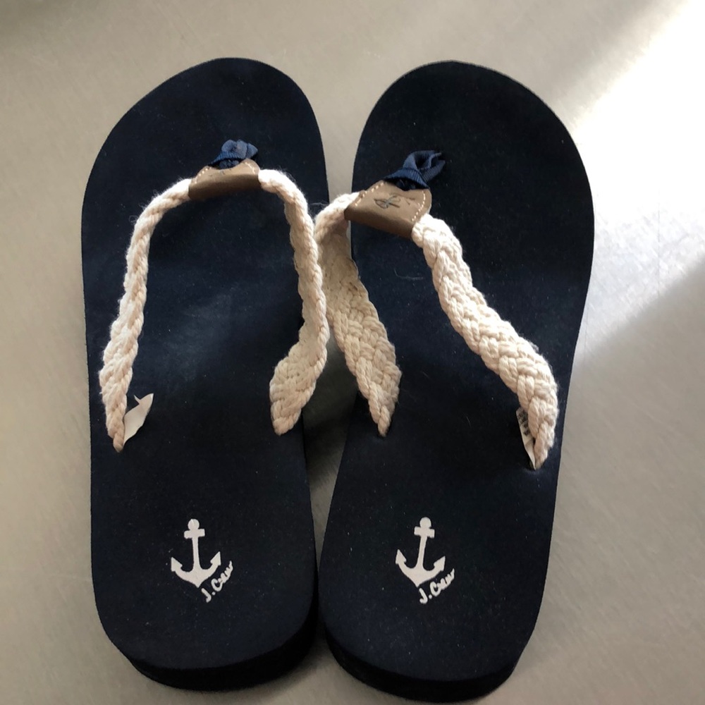 Barely worn J Crew braided flip flops